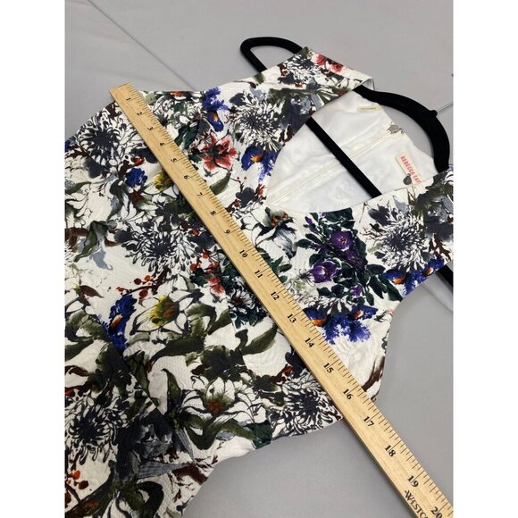 Rebecca Taylor Silk Blend Matelasse Floral Print Skater Dress Size 4 Fit & Flare - Picture 11 of 16